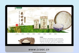 企业站模板：粮食米业公司站点